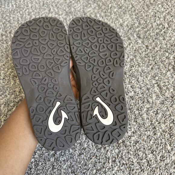 OluKai Ohana Flip Flops Men's-Dark Java/Ray Brown Sandals Size 8 New - Picture 4 of 6